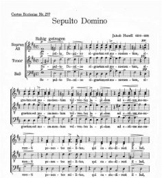 Sepulto Domino - Handl, Jacob
