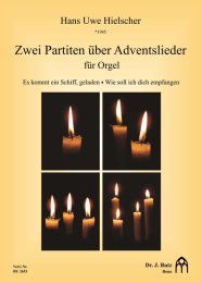 Zwei Partiten über Adventslieder - Hielscher, Hans Uwe