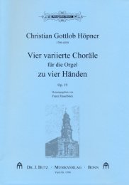 4 variierte Choräle - Höpner, Chr.G. -...