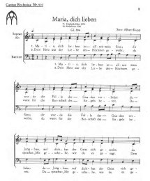 Maria dich lieben (GL 594) - Kupp, Albert
