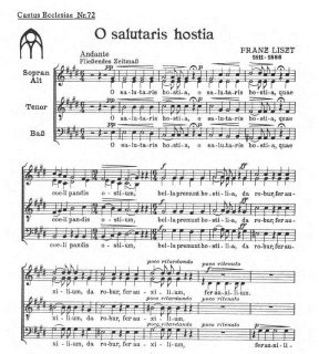 O salutaris hostia - Liszt, Franz