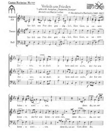 Verleih uns Frieden - Mendelssohn-Bartholdy, Felix