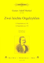 2 leichte Orgelzyklen - Merkel, Gustav Adolf