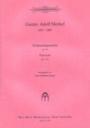 2 Pastoralen (Op.56 und Op.103) - Merkel, Gustav Adolf