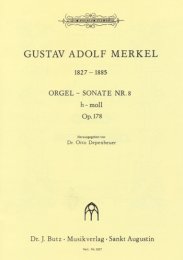 Orgelsonate #8 h-Moll - Merkel, Gustav Adolf
