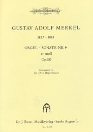 Orgelsonate #9 c-Moll - Merkel, Gustav Adolf