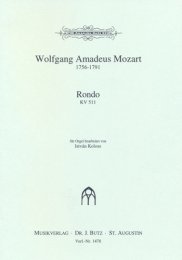Rondo a-Moll KV 511 - Mozart, Wolfgang Amadeus