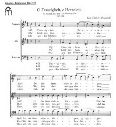 O Traurigkeit, o Herzeleid (GL 188) - Paulmichl,...