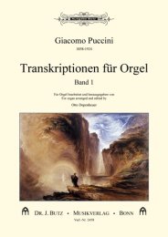 Transkriptionen für Orgel, Band #1 - Puccini,...