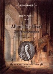 Album für Orgel - 10 Transkriptionen - Purcell, Henry