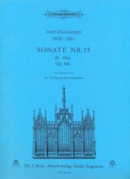 Orgelsonate #15 Op.168, D-Dur - Rheinberger, Josef