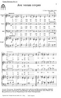 Ave verum - Saint-Saens, Charles-Camille