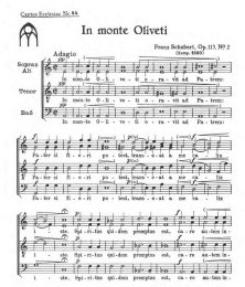 In monte oliveti - Schubert, Franz
