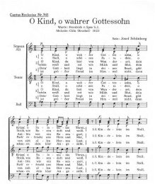 O Kind, o wahrer Gottessohn - Schönberg, Josef