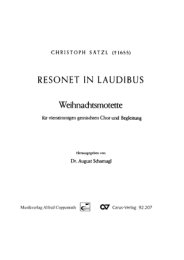 Resonet in laudibus - Sätzl, Christoph