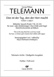 Dies ist der Tag, den der Herr macht - Telemann, Georg...