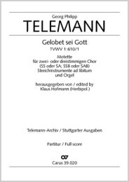 Gelobet sei Gott - Telemann, Georg Philipp - Hofmann, Klaus