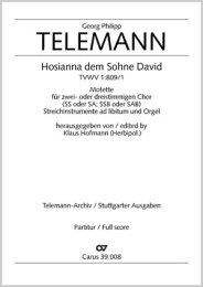 Hosianna dem Sohne David - Telemann, Georg Philipp -...