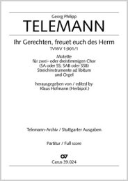 Ihr Gerechten, freuet euch des Herrn - Telemann, Georg...
