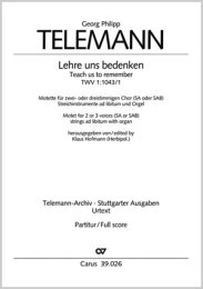 Lehre uns bedenken - Telemann, Georg Philipp - Hofmann,...