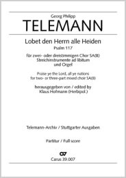Lobet den Herrn, alle Heiden (II) - Telemann, Georg...