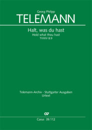 Halt, was du hast - Telemann, Georg Philipp - Horn, Paul