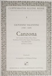 Canzona - Valentini, Giovanni