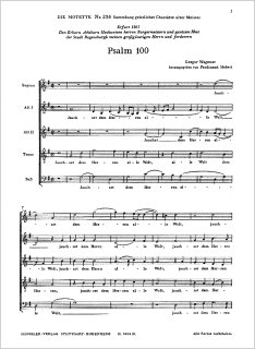 Psalm 100 - Wagener, Gregor