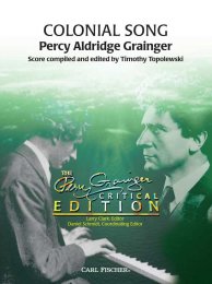 Colonial Song - Grainger, Percy Aldridge