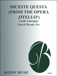 Diceste questa (from the Opera Otello) - Verdi, Giuseppe...