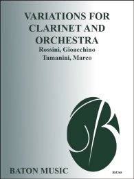 Variations for Clarinet and Orchestra - Gioacchino...