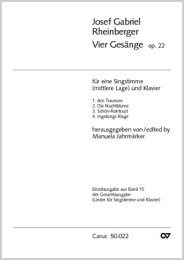 Rheinberger: Vier Gesänge op. 22 - Rheinberger,...