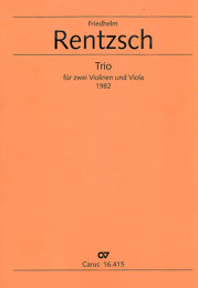 Trio für zwei Violinen und Viola - Rentzsch, Friedhelm