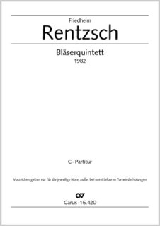Bläserquintett - Rentzsch, Friedhelm