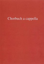 Chorbuch a cappella - Jakob Wittwer