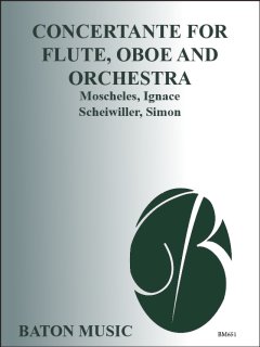 Concertante for Flute, Oboe and Orchestra - Moscheles, Ignace - Scheiwiller, Simon