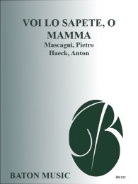 Voi lo sapete, o mamma (Romanza from the Opera Cavalleria...