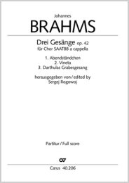 Brahms: Drei Gesänge op. 42 - Brahms, Johannes