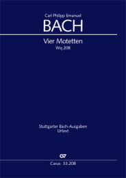 4 Motetten - Bach, Carl Philipp Emanuel