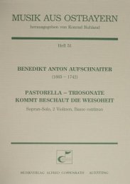 Pastorella - Triosonate - Aufschnaiter, Benedikt Anton