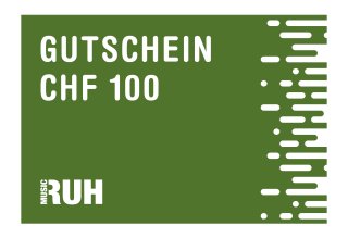 Gutschein Ruh Musik AG - Warenwert CHF 100