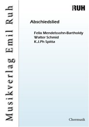 Abschiedslied - Mendelssohn-Bartholdy Felix - Walter Schmid