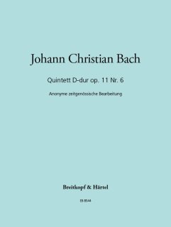 Quintett D-dur op. 11 Nr. 6 - Bach, Johann Christian - Derr, Ellwood