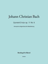 Quintett D-dur op. 11 Nr. 6 - Bach, Johann Christian -...
