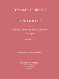 Concerto a 5 in G op. 9/6 - Albinoni, Tomaso - Giegling,...