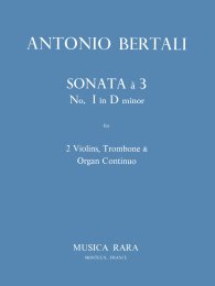 Sonata a 3 Nr. 1 in d-moll - Bertali, Antonio - Block,...
