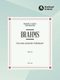 14 deutsche Volkslieder WoO34 - Brahms, Johannes