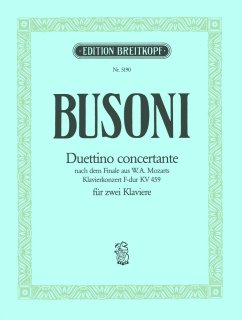 Duettino Concertante Busoni-Verz. B 88 - Busoni, Ferruccio