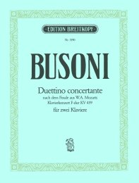 Duettino Concertante Busoni-Verz. B 88 - Busoni, Ferruccio