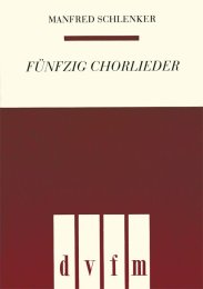 50 Chorlieder - Schlenker, Manfred